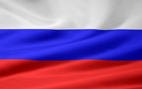 rippled Russian flag